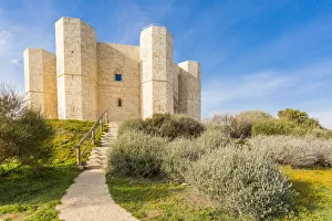 Architectures Prints: Castel del Monte fortress in Andria, Apulia region, Italy