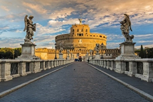 Castel Sant Angelo or Mausoleum of Hadrian, Rome, Lazio, Italy