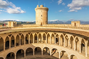 South Prints: Castell de Belver, Palma de Mallorca, Mallorca, Balearic Islands, Spain