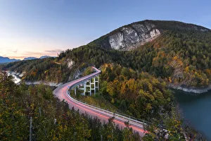 Natural Park Prints: Castellaz bridge in the Non valley Europe, Italy, Trentino Alto Adige, Trento district