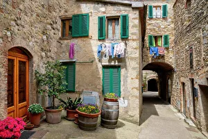 Chianti Prints: Castellina of Chianti, Chianti Region, central Tuscany, Italy