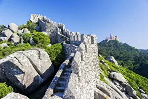 Images Dated 20th November 2018: Castelo dos Mouros ramparts, Sintra, Portugal