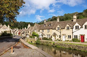 Castle Combe, often named as the prettiest village in England, Wiltshire, Cotswolds, England