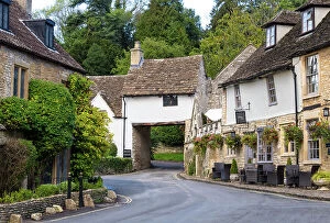 Images Dated 9th May 2023: Castle Combe, often named as the prettiest village in England, Wiltshire, Cotswolds, England