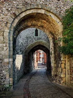 Lewes Prints: Castle Gate, Lewes, East Sussex, England, United Kingdom