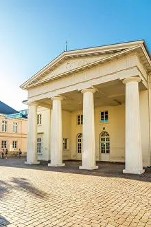 Castle Square Prints: Former castle guard at castle square Oldenburg, Oldenburger Land, Lower Saxony, Germany