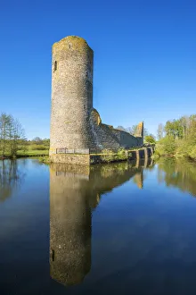 Hunsruck Prints: Castle ruin Baldenau near Morbach, Hunsruck, Rhineland-Palatinate, Germany