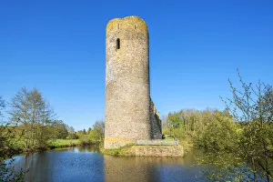 Castle ruin Baldenau near Morbach, Hunsruck, Rhineland-Palatinate, Germany