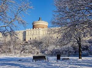 Lublin Voivodeship Prints: Castle at winter time, Lublin, Lublin Voivodeship, Poland