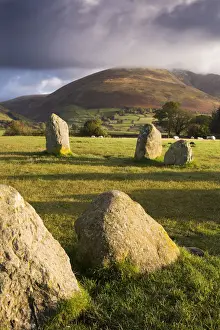 Castlerigg Stone Circle in the Lake District National Park, Cumbria, England. Autumn