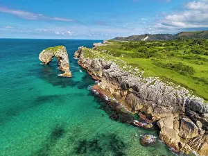 Asturias Prints: Castro de las Gaviotas, Asturias, Northern Spain
