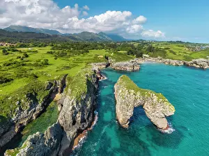 Asturias Prints: Castro de las Gaviotas, Asturias, Northern Spain