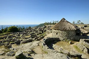 Images Dated 21st August 2017: Castro de Santa Tecla (Castro de Santa Trega in galician), dating back to the 1st