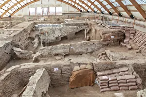 Neolithic Prints: Catalhoyuk archeological site, Konya province, Turkey
