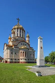 Orthodox Church Prints: Catedrala Sfantul Ioan Botezatorul, Fagaras, Transylvania, Romania