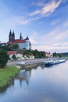 Ian Tower Prints: Cathedral, Albrechtsburg and River Elbe, Meissen, Saxony, Germany