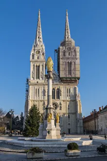 Cathedral of the Assumption of Mary or Zagrebacka katedrala, Zagreb, Croatia Cathedral of the Assumption of Mary or Zagrebacka katedrala, Zagreb, Croatia