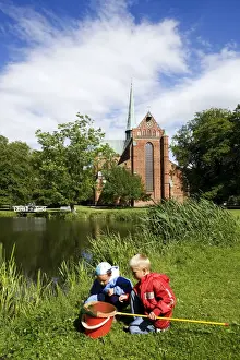 Waterside Prints: Cathedral, Bad Doberan, Mecklenburg-Western Pomerania, Germany