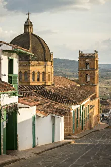 Colombia Prints: Cathedral of Barichara, Barichara, Santander, Colombia, South America