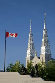 Images Dated 19th March 2008: Cathedral Basilica of Notre Dame, Ottawa, Ontario, Canada