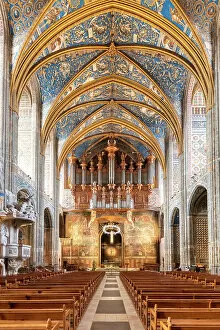 Images Dated 1st July 2022: The Cathedral Basilica of Saint Cecilia interior, Albi, Midi-Pyrenees, Occitanie, France