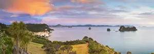 Coromandel Prints: Cathedral Cove Marine Reserve (Te Whanganui-A-Hei) at sunrise, Coromandel Peninsula