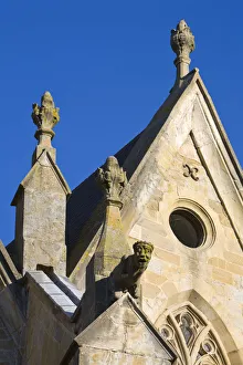 Pyrenees Prints: Cathedral Detail, Mirepoix, Ariege, Midi-Pyrenees, France