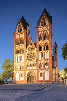 Cathedral (Dom) at dusk, Limburg, Hesse, Germany