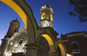Cathedral at dusk, Potosi (UNESCO World Heritage Site), Bolivia
