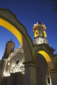 Potosi Prints: Cathedral at dusk, Potosi (UNESCO World Heritage Site), Bolivia