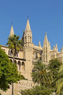 Images Dated 6th October 2017: Cathedral La Seu, Palma, Mallorca (Majorca), Balearic Islands, Spain