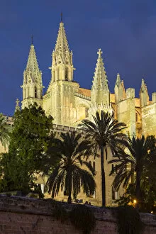 Images Dated 6th October 2017: Cathedral La Seu, Palma, Mallorca (Majorca), Balearic Islands, Spain