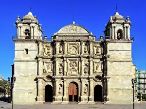 Oaxacan Prints: Cathedral of Our Lady of the Assumption, Oaxaca de Juarez, Oaxaca State, Mexico