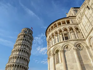 Leaning Prints: Cathedral and Leaning Tower, Piazza dei Miracoli, Pisa, Tuscany, Italy