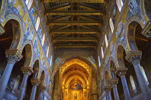Cathedral of Monreale, Monreale, Palermo, Sicily, Italy, Europe