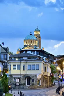Centre Collection: Cathedral of the Nativity of the Blessed Virgin at dusk. Veliko Tarnovo, Bulgaria