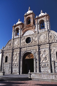 Riobamba Prints: The cathedral in Riobamba, Ecuador