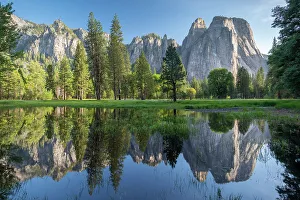 Q2 2024 Prints: Cathedral Rocks reflected in floodpools