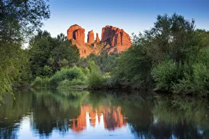 Solitary Prints: Cathedral Rocks at Sunset, Sedona, Arizona, USA