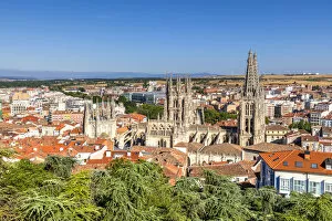 Stefano Politi Markovina Collection: Cathedral of Saint Mary of Burgos and city skyline, Burgos, Castile and Leon, Spain