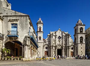 Images Dated 16th January 2020: Cathedral of San Cristobal, Plaza de la Catedral, La Habana Vieja, Havana