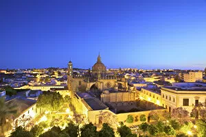 Images Dated 31st July 2014: The Cathedral of San Salvador at Dawn, Jerez de la Frontera, Cadiz Province, Andalusia