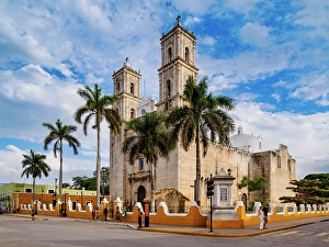 Cathedral of San Servacio, Valladolid, Yucatan State, Mexico
