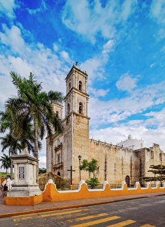 Saint Servatius Prints: Cathedral of San Servacio, Valladolid, Yucatan State, Mexico