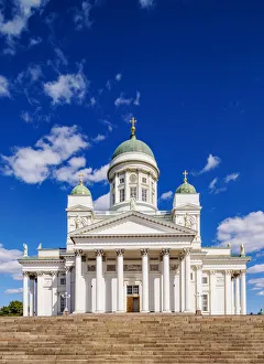 Cathedral at the Senate Square, Helsinki, Uusimaa County, Finland