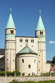 East Germany Prints: Cathedral of St. Cyriakus, Gernrode, Harz, Saxony-Anhalt, Germany