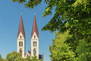 East Germany Prints: Cathedral of St. Stephanus and Sixtus, Halberstadt, Harz, Saxony-Anhalt, Germany