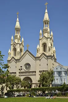 Images Dated 15th July 2013: Cathedral, Washington Square Park, San Francisco, Bay Area, California, USA