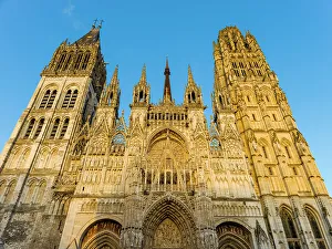 Rouen Prints: Cathedrale Notre Dame de Rouen, historic Center, Rouen, Seine-Maritime, Normandy, France