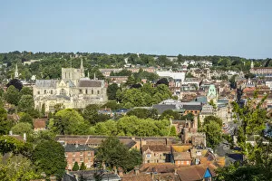 Images Dated 25th June 2020: Catherdral and skyline of Winchester, Hampshire, England, UK